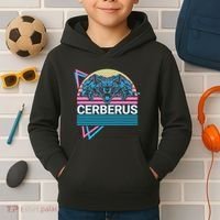 Cerberus Ancient Greek Mythology Retro Kids Hoodie thumb 2