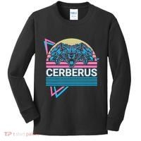 Cerberus Ancient Greek Mythology Retro Kids Long Sleeve Shirt thumb 0