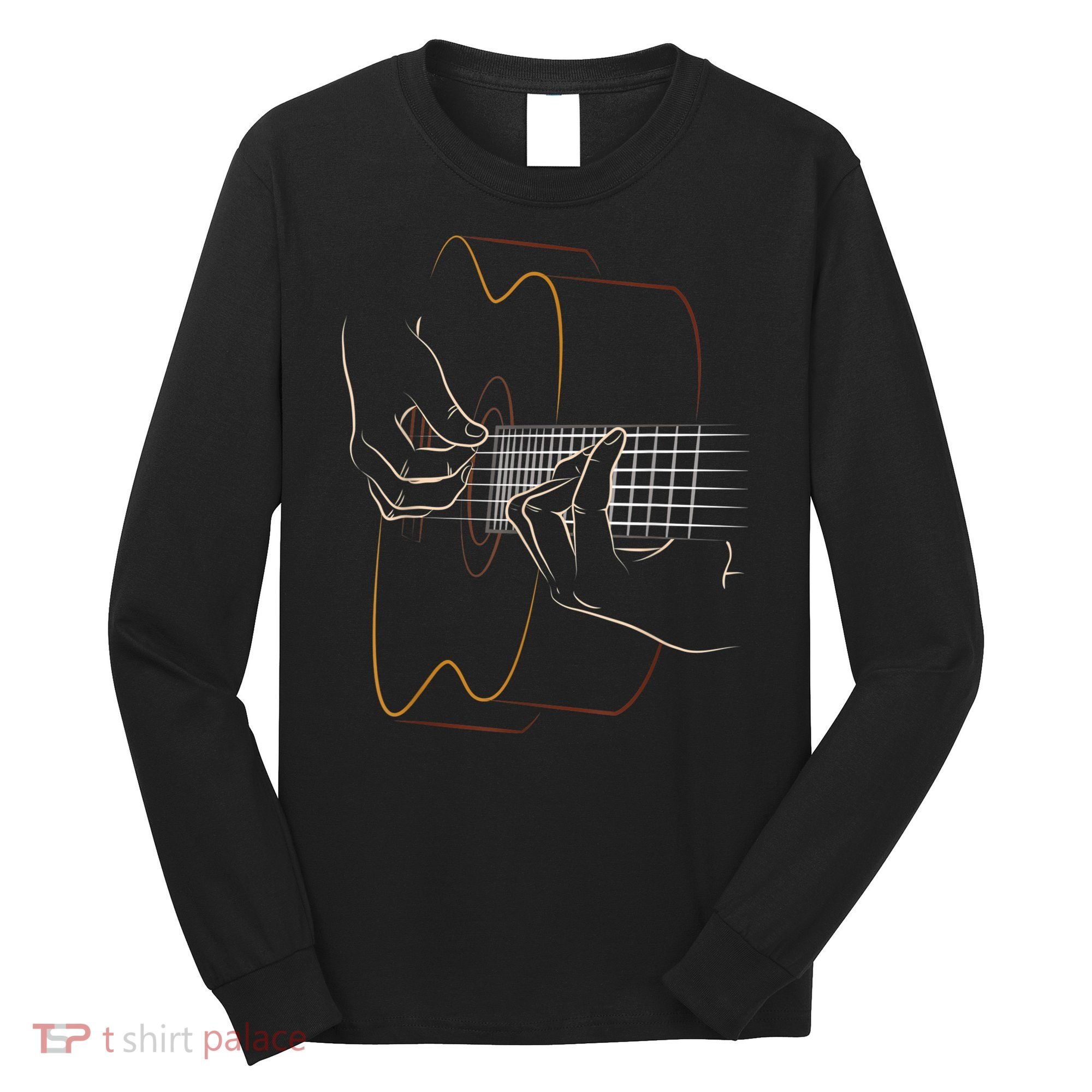 Cool Acoustic Guitar For Women Acoustic Guitar Player Long Sleeve Shirt