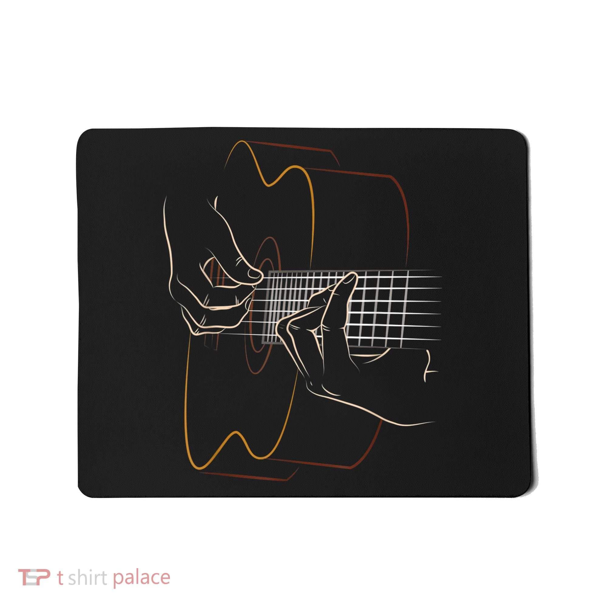 Cool Acoustic Guitar For Women Acoustic Guitar Player Mousepad