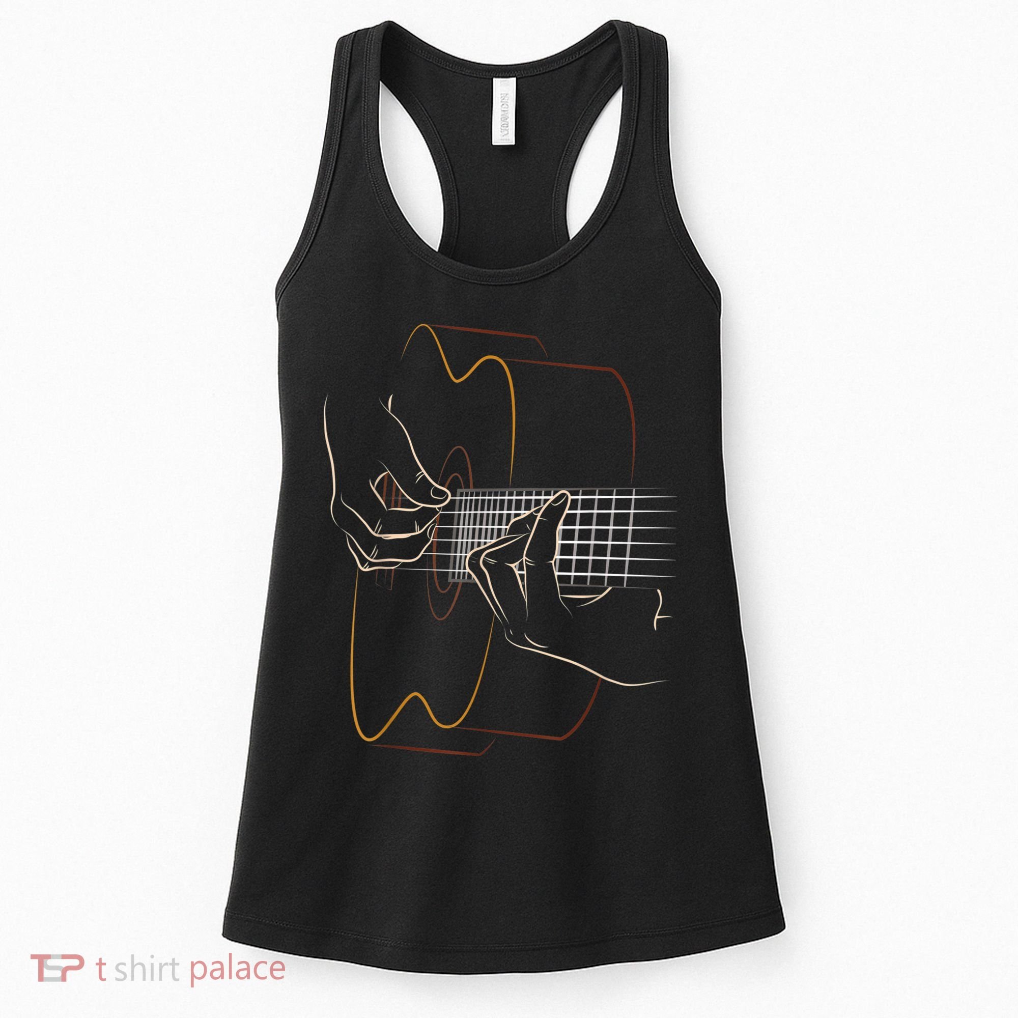 Cool Acoustic Guitar For Women Acoustic Guitar Player Women's Tank Top