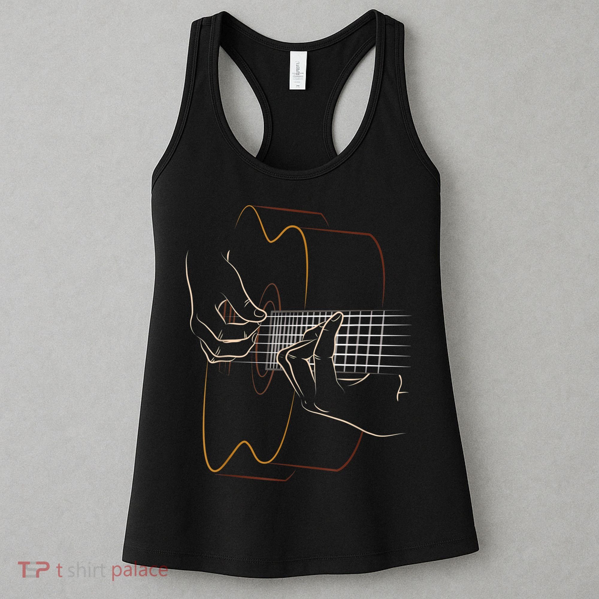 Cool Acoustic Guitar For Women Acoustic Guitar Player Women's Tank Top