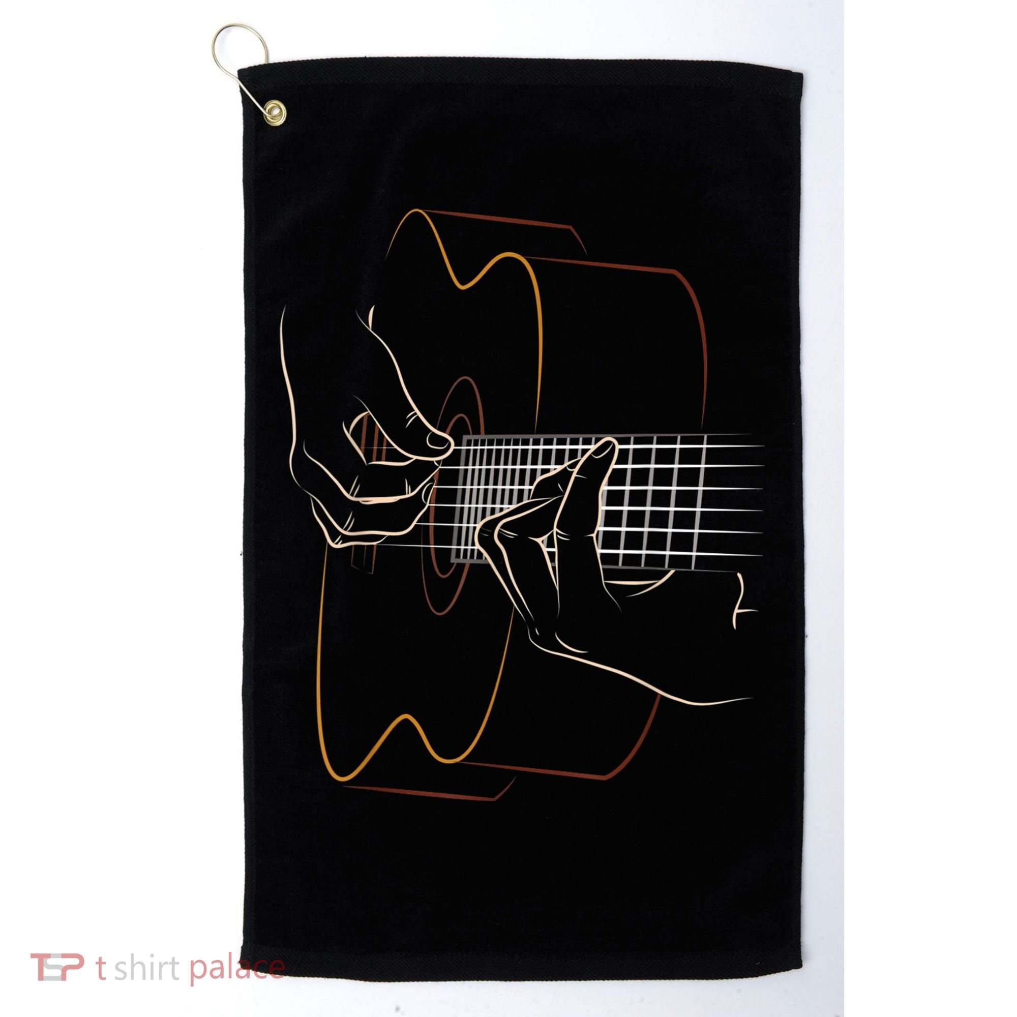 Cool Acoustic Guitar For Women Acoustic Guitar Player Golf Towel
