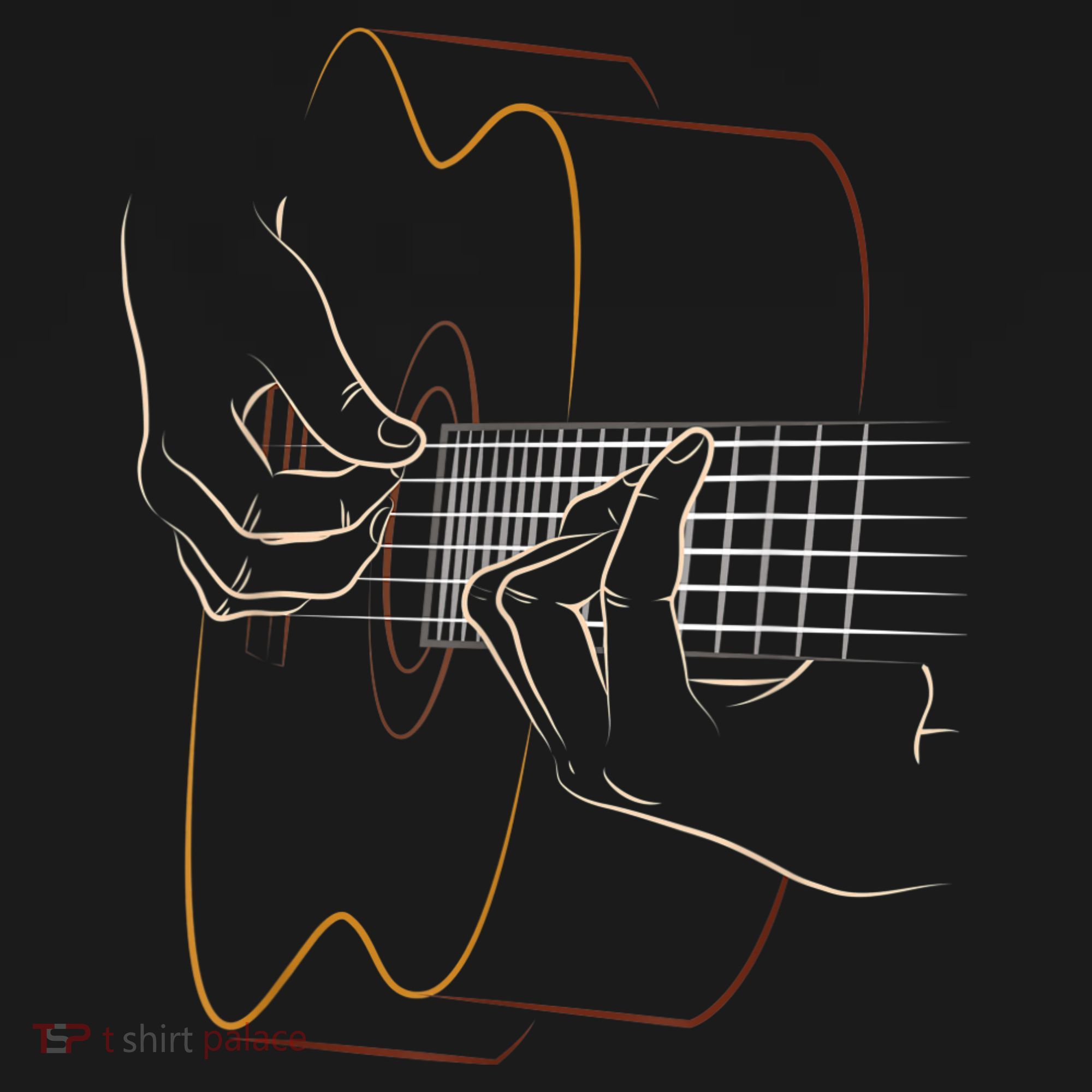 Cool Acoustic Guitar For Women Acoustic Guitar Player Women's T-Shirt