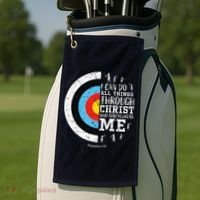 Cute Archery Gifts Golf Towel thumb 2