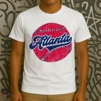 Classic Atlanta, Georgia Baseball Fan Retro Vintage T-Shirt thumb 3