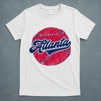 Classic Atlanta, Georgia Baseball Fan Retro Vintage T-Shirt thumb 5
