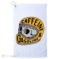Caffeine And Gasoline Golf Towel thumb 0