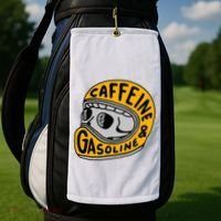 Caffeine And Gasoline Golf Towel thumb 2
