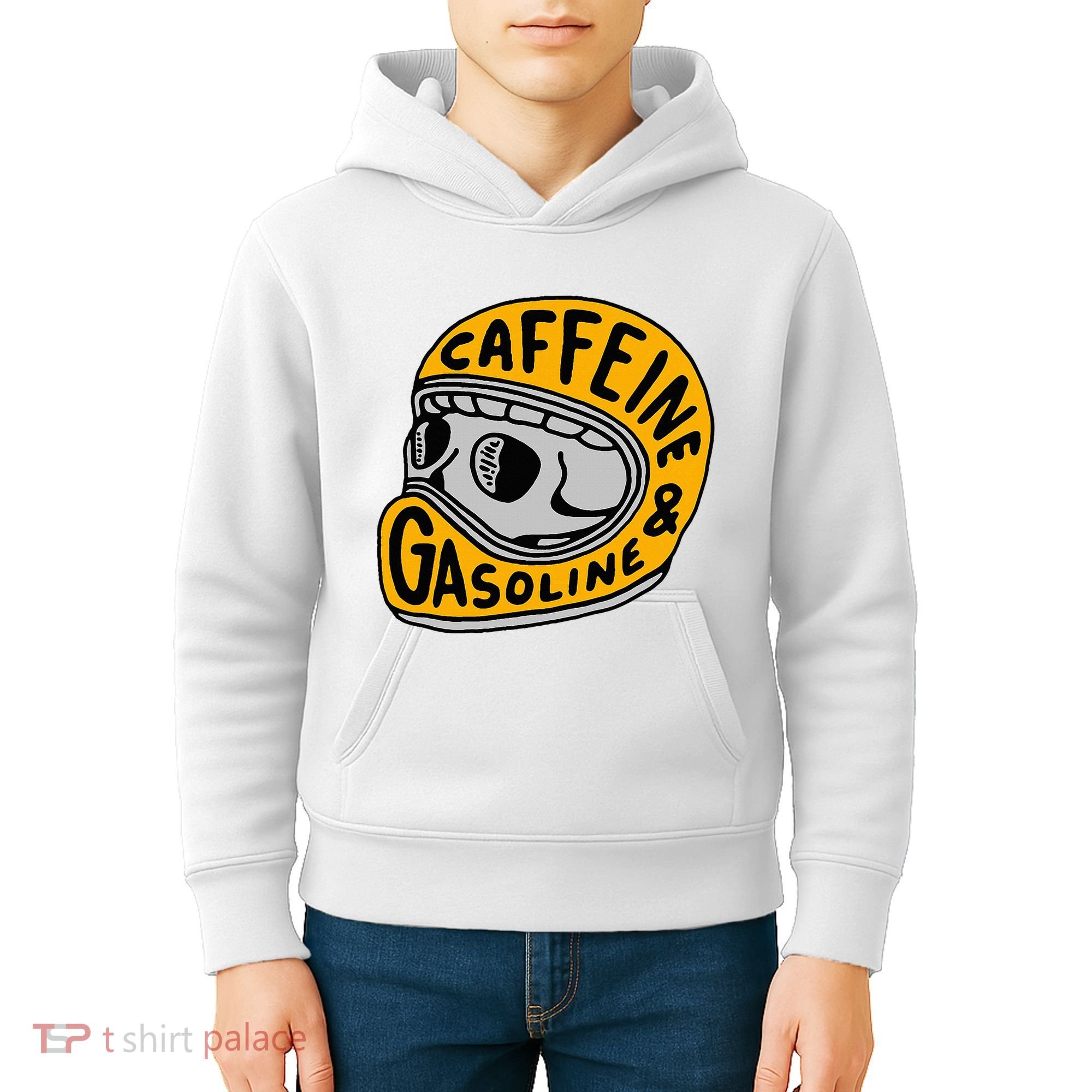 Caffeine And Gasoline Kids Hoodie