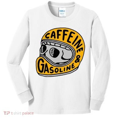 Caffeine And Gasoline Kids Long Sleeve Shirt