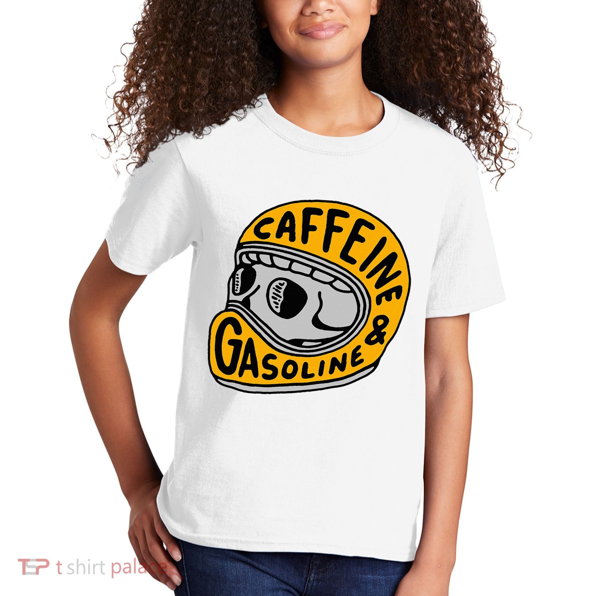 Caffeine And Gasoline Kids T-Shirt