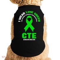 Cte Awareness Gift I Wear Lime Green For Cte Awareness Gift Doggie Tank thumb 0