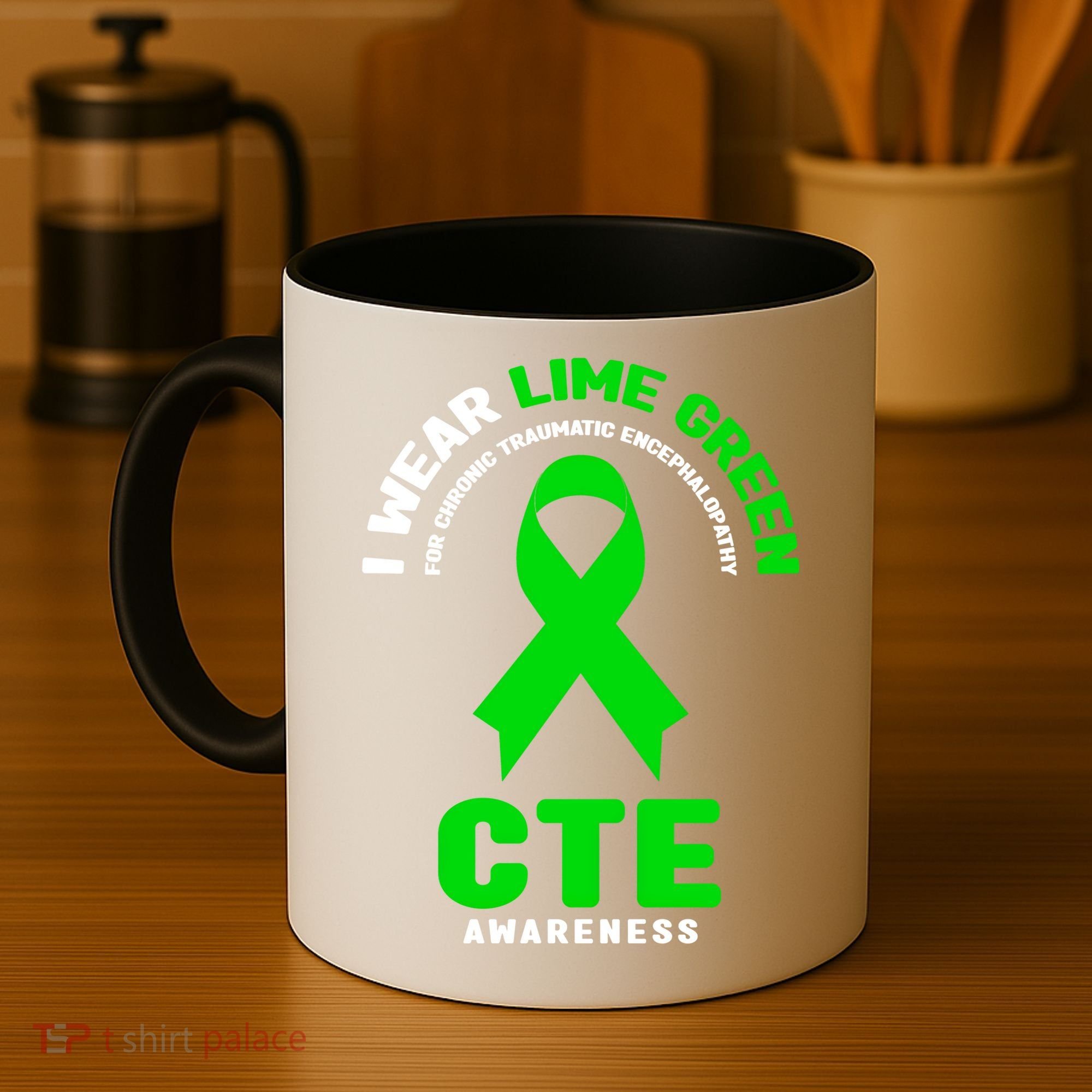Cte Awareness Gift I Wear Lime Green For Cte Awareness Gift Coffee Mug