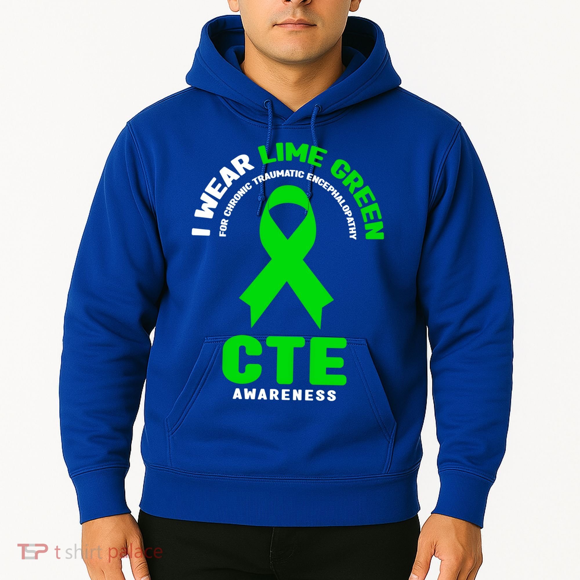 Cte Awareness Gift I Wear Lime Green For Cte Awareness Gift Hoodie