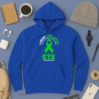 Cte Awareness Gift I Wear Lime Green For Cte Awareness Gift Hoodie thumb 3