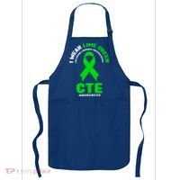 Cte Awareness Gift I Wear Lime Green For Cte Awareness Gift Apron thumb 0