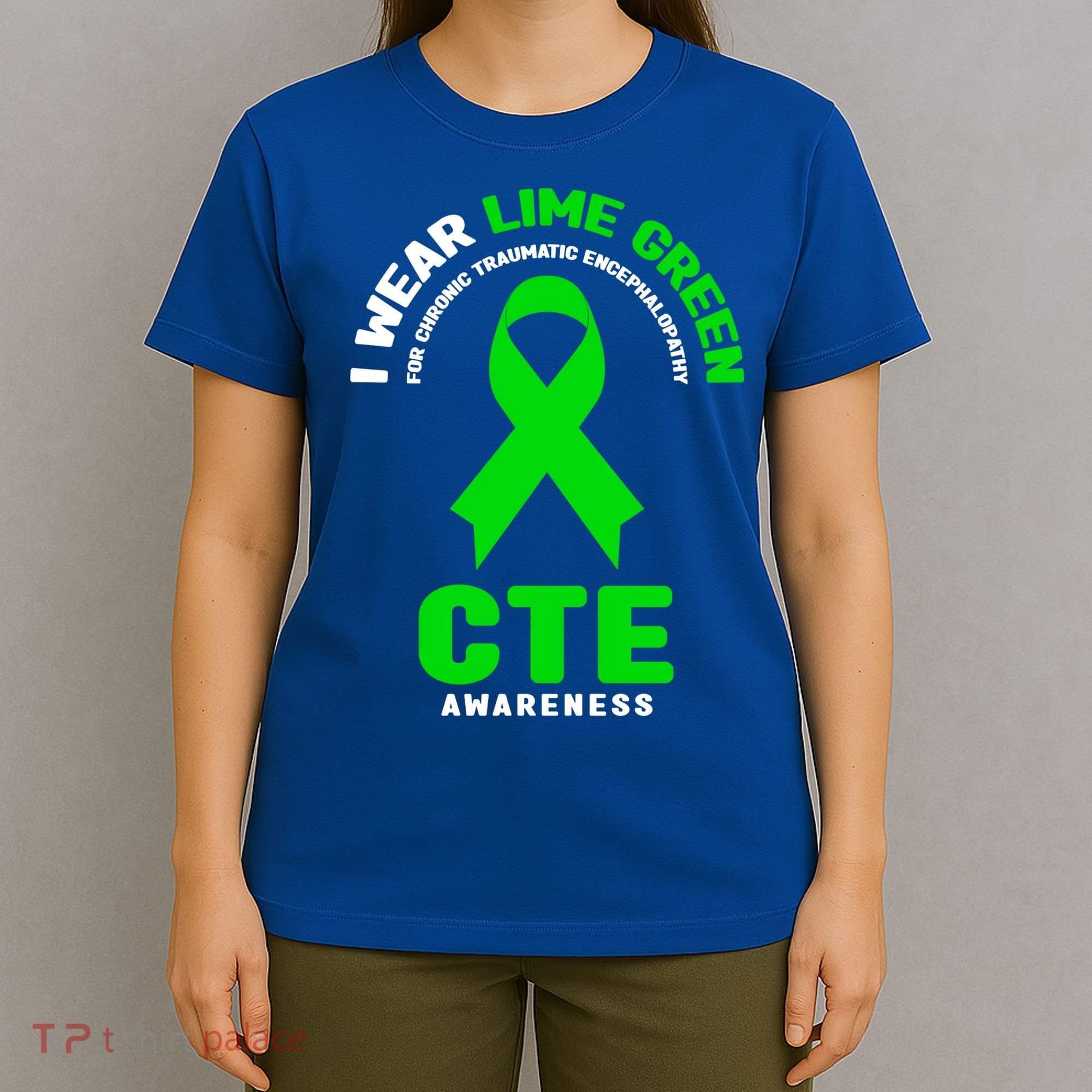 Cte Awareness Gift I Wear Lime Green For Cte Awareness Gift T-Shirt