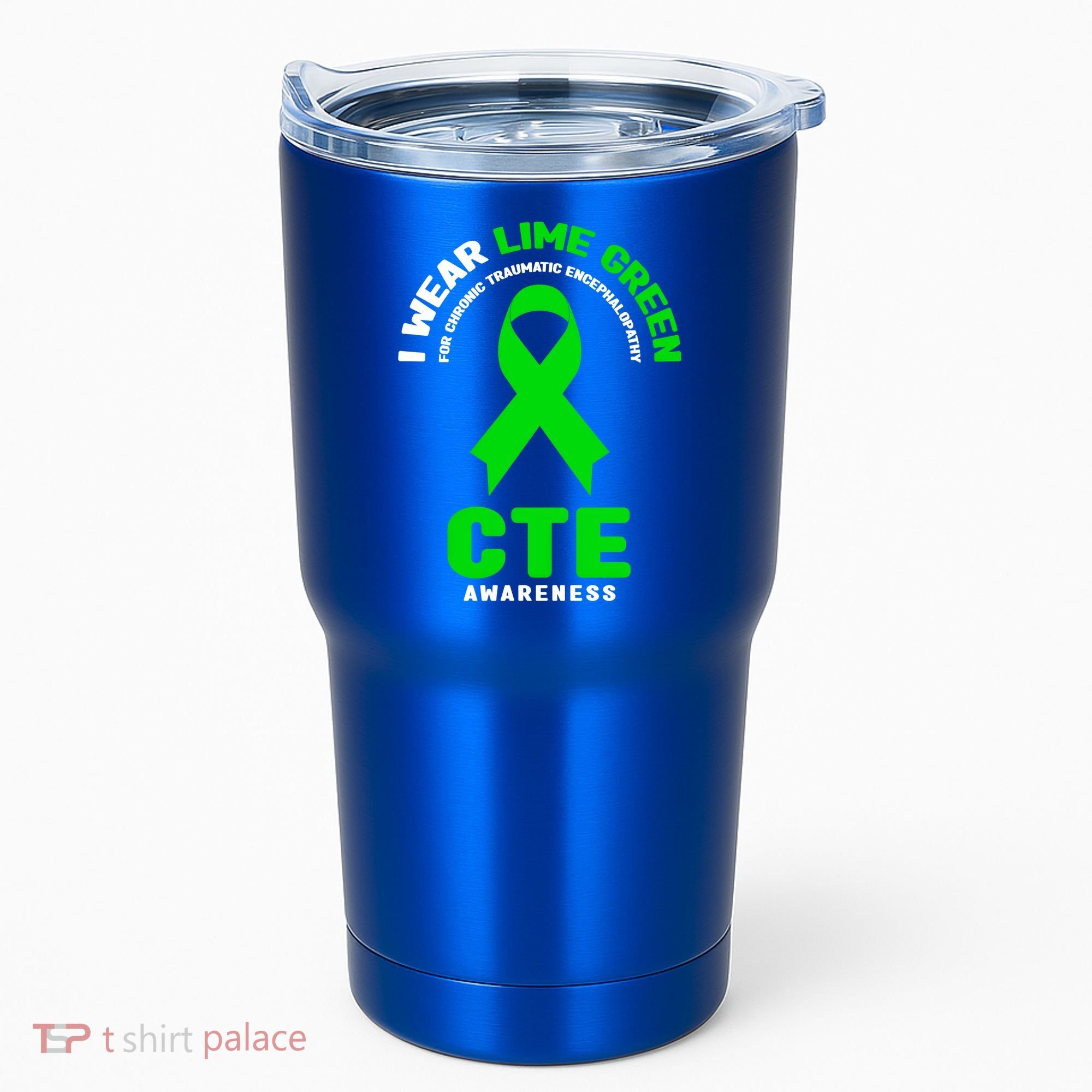 Cte Awareness Gift I Wear Lime Green For Cte Awareness Gift Tumbler