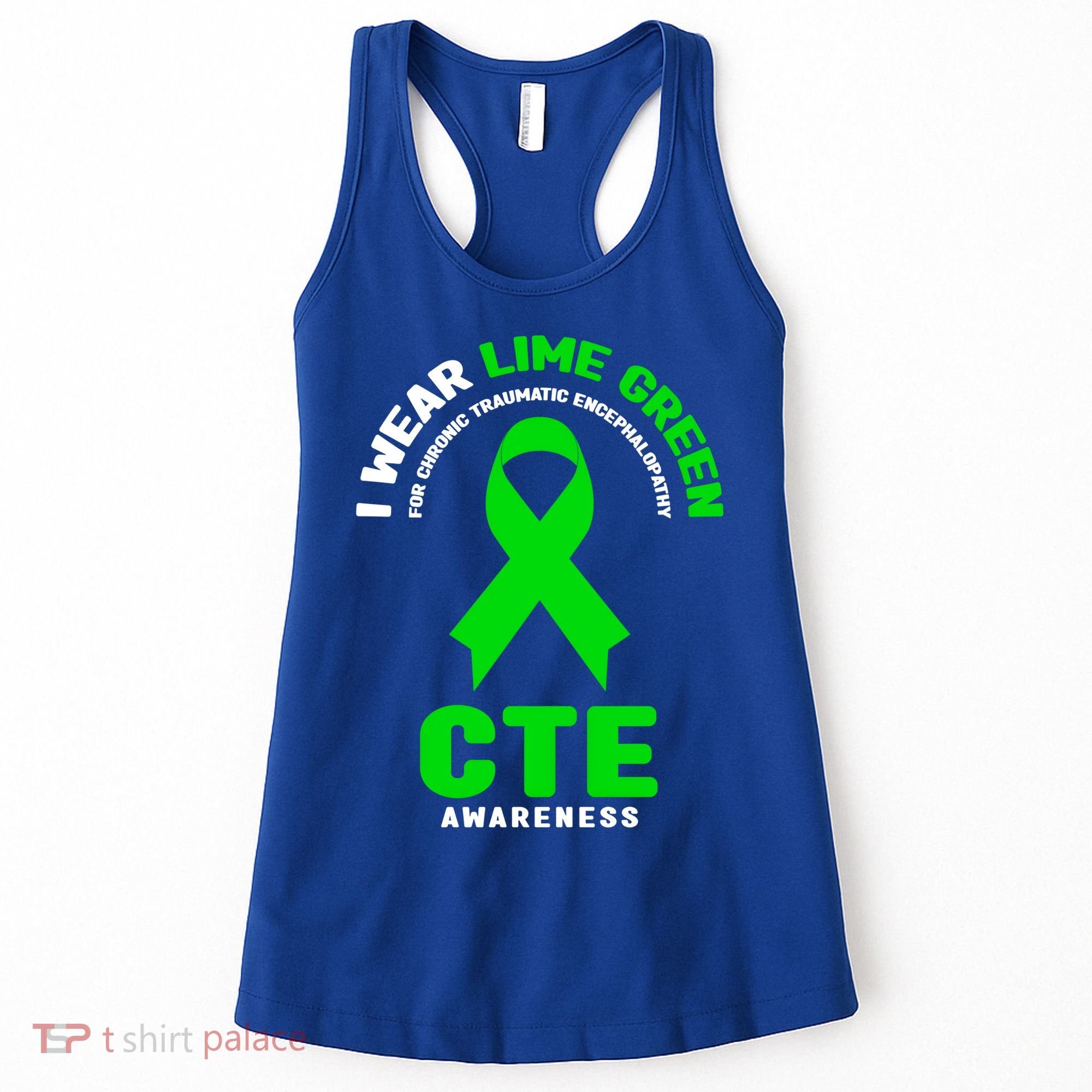 Cte Awareness Gift I Wear Lime Green For Cte Awareness Gift Women's Tank Top