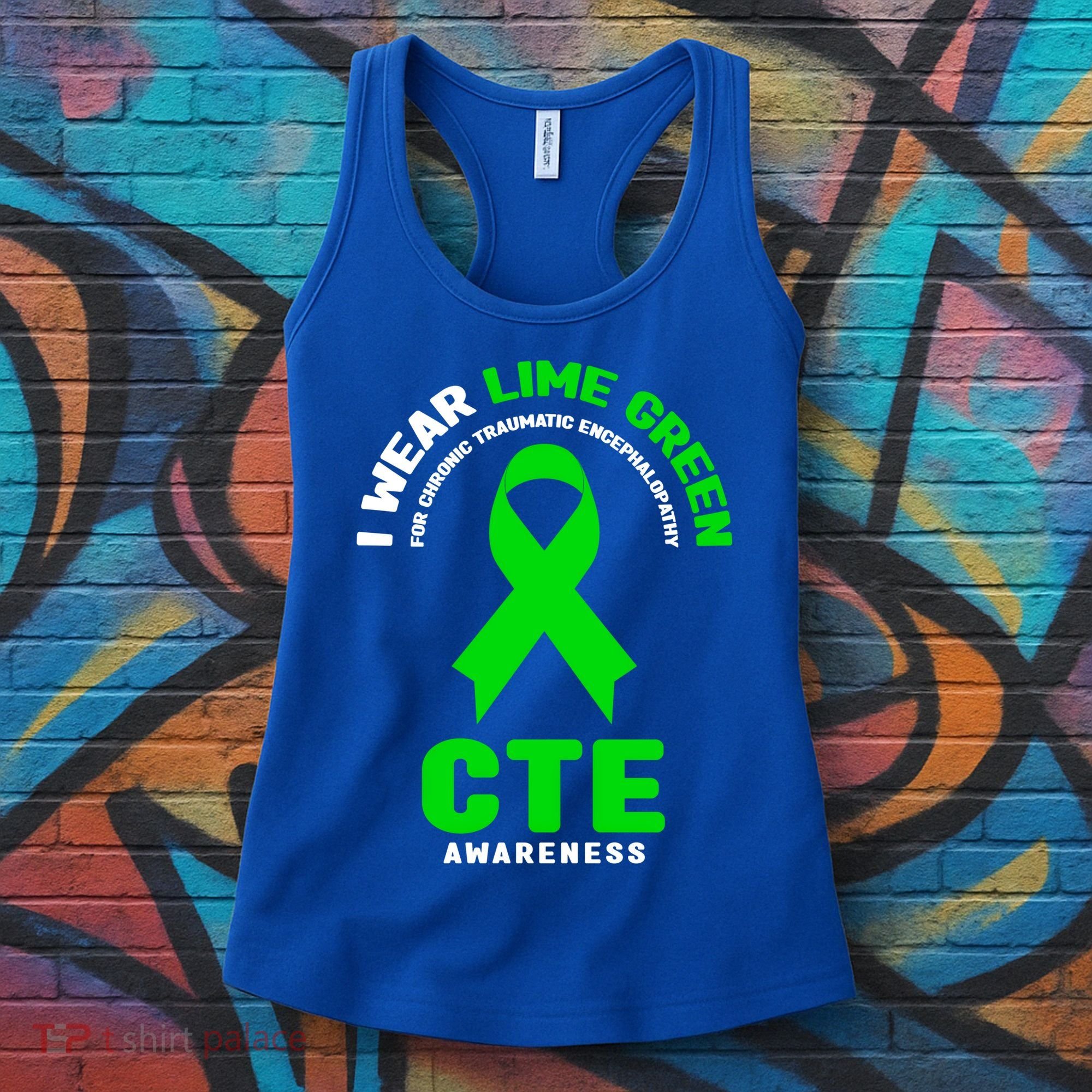 Cte Awareness Gift I Wear Lime Green For Cte Awareness Gift Women's Tank Top