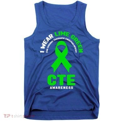 Cte Awareness Gift I Wear Lime Green For Cte Awareness Gift Tank Top