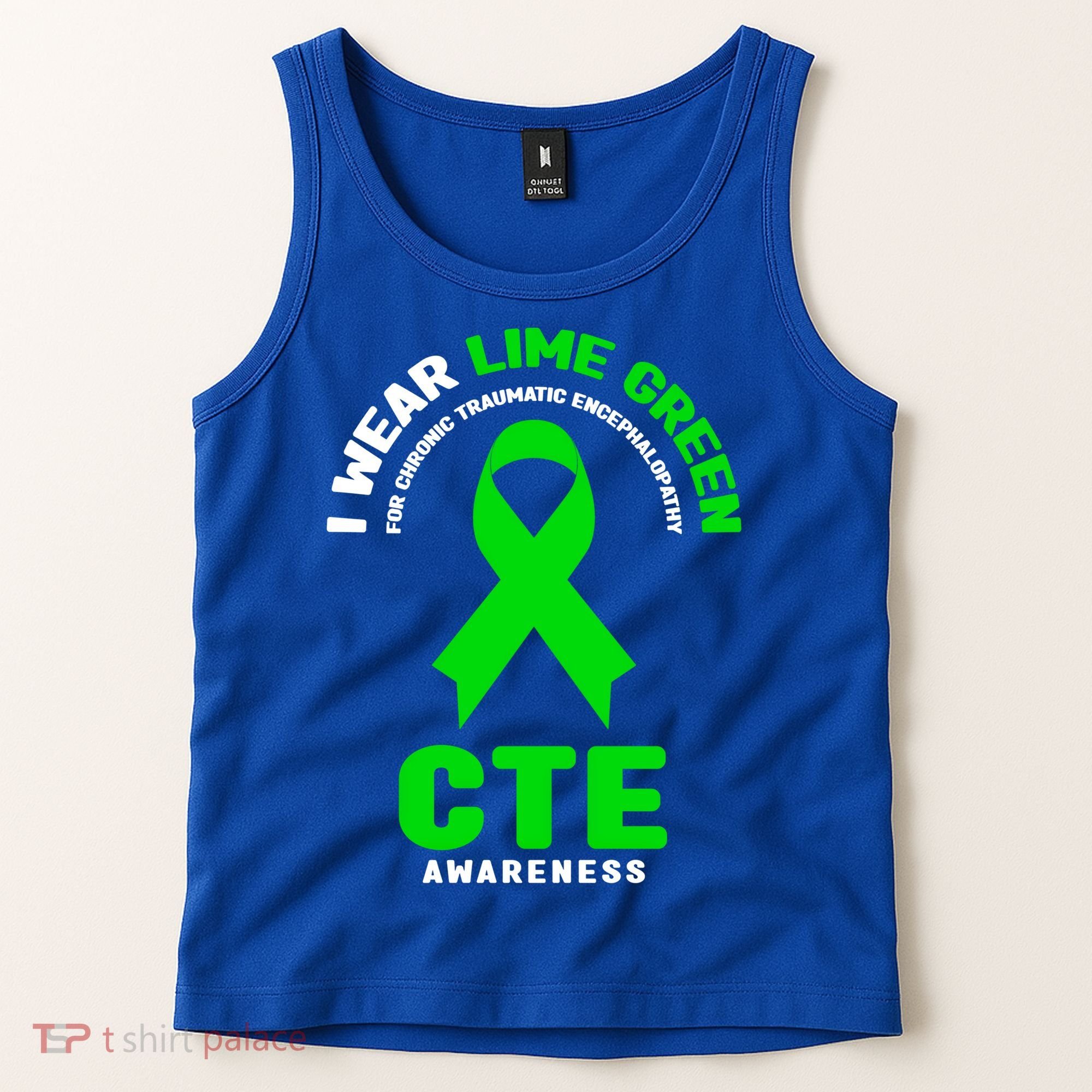 Cte Awareness Gift I Wear Lime Green For Cte Awareness Gift Tank Top