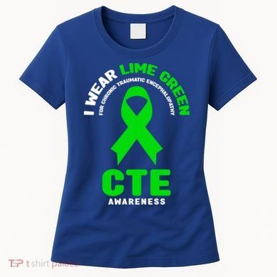 Cte Awareness Gift I Wear Lime Green For Cte Awareness Gift Women's T-Shirt