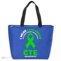 Cte Awareness Gift I Wear Lime Green For Cte Awareness Gift Tote Bag thumb 0