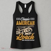 Classic American Hughes OH-6 Cayuse Loach Arm Aviation Action Women's Tank Top thumb 3
