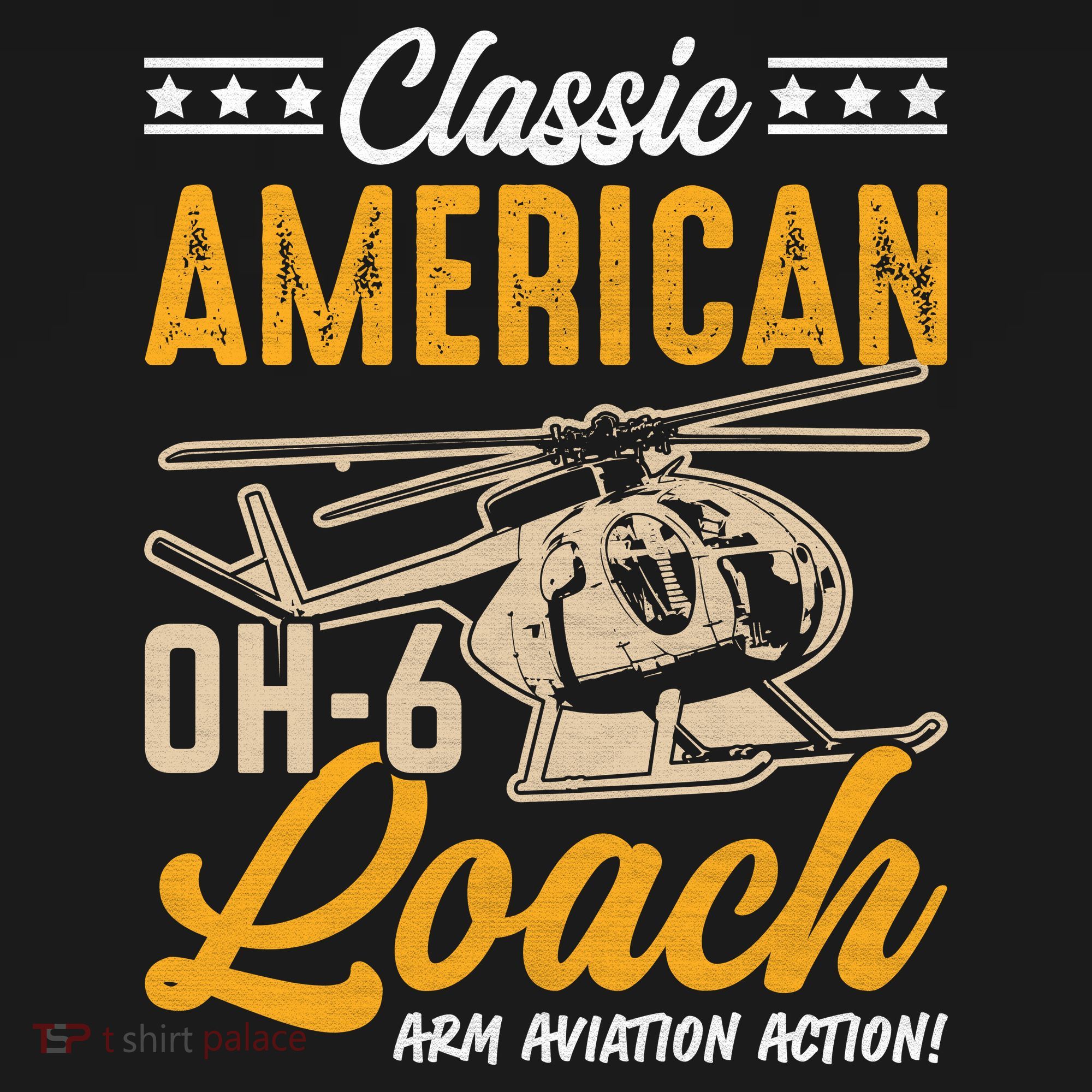 Classic American Hughes OH-6 Cayuse Loach Arm Aviation Action Women's Tank Top