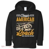 Classic American Hughes OH-6 Cayuse Loach Arm Aviation Action Toddler Hoodie thumb 0