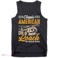 Classic American Hughes OH-6 Cayuse Loach Arm Aviation Action Tank Top thumb 0