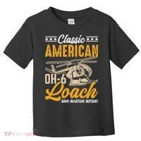 Classic American Hughes OH-6 Cayuse Loach Arm Aviation Action Toddler T-Shirt thumb 0