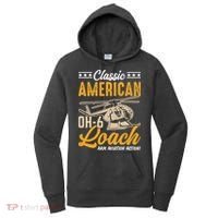 Classic American Hughes OH-6 Cayuse Loach Arm Aviation Action Women's Hoodie thumb 0