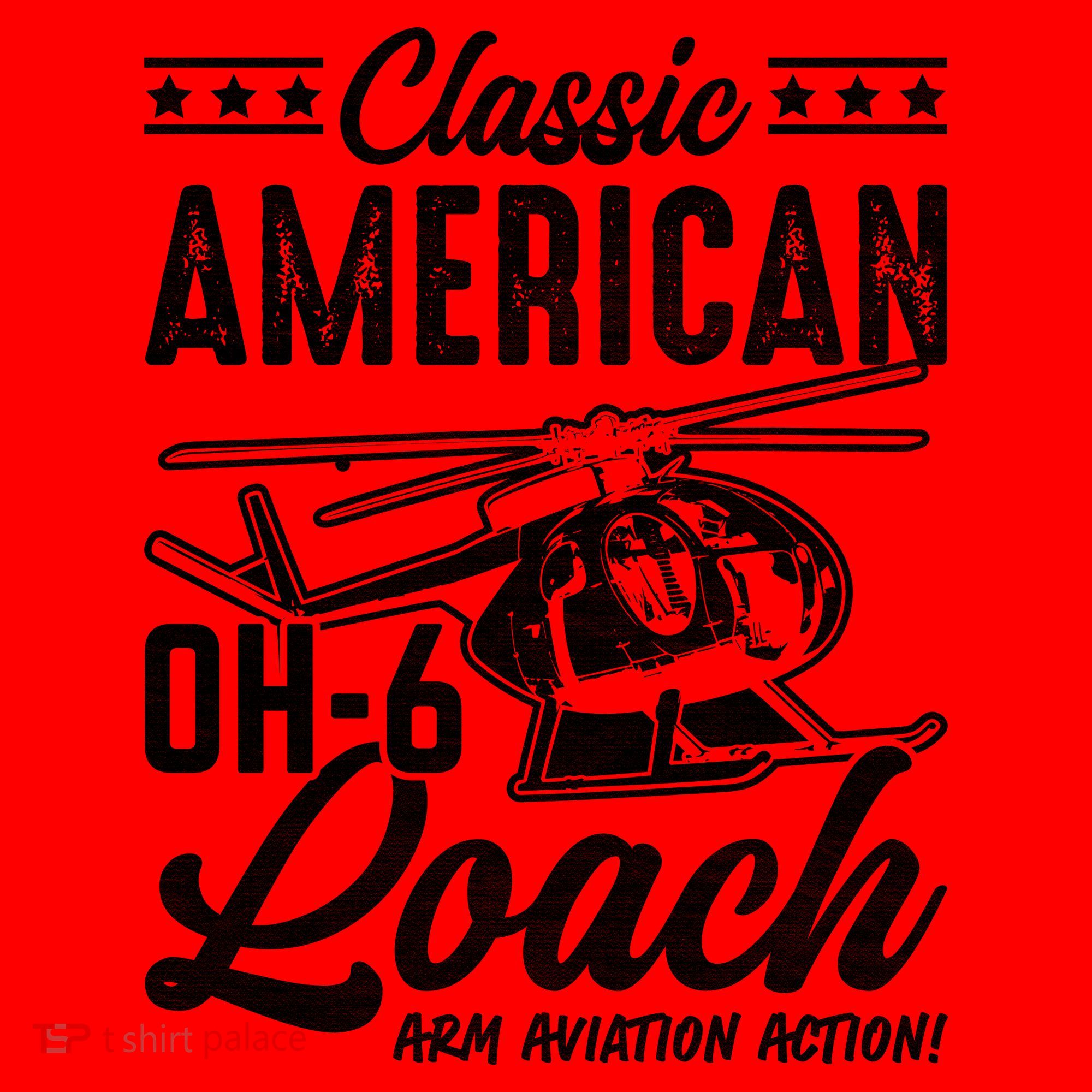 Classic American Hughes OH-6 Cayuse Loach Arm Aviation Action Santa Hat