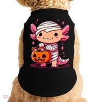 Cute Axolotl Halloween Costume Doggie Tank thumb 0