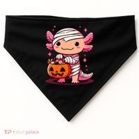 Cute Axolotl Halloween Costume USA-Made Doggie Bandana thumb 0