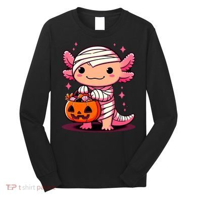 Cute Axolotl Halloween Costume Long Sleeve Shirt