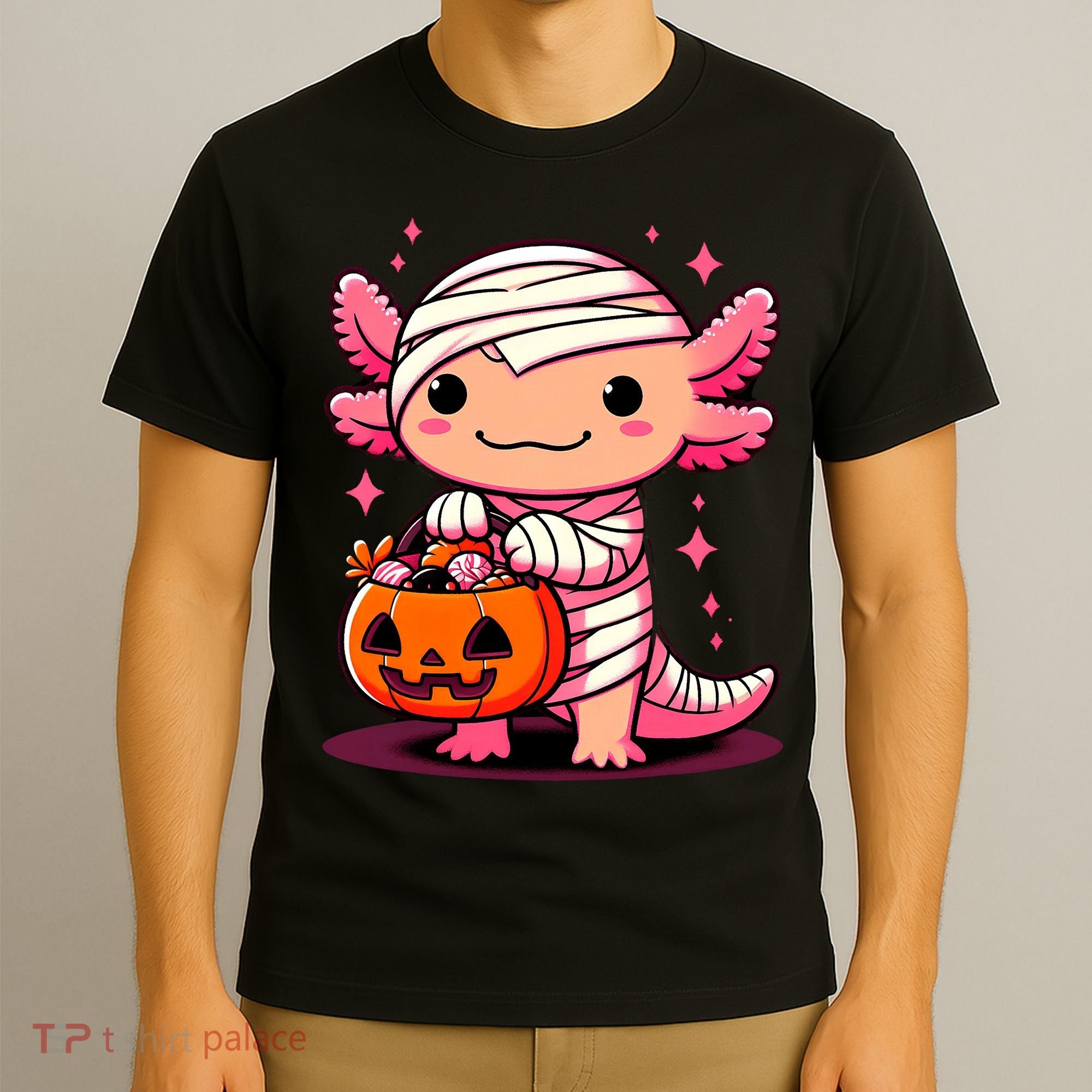 Cute Axolotl Halloween Costume T-Shirt