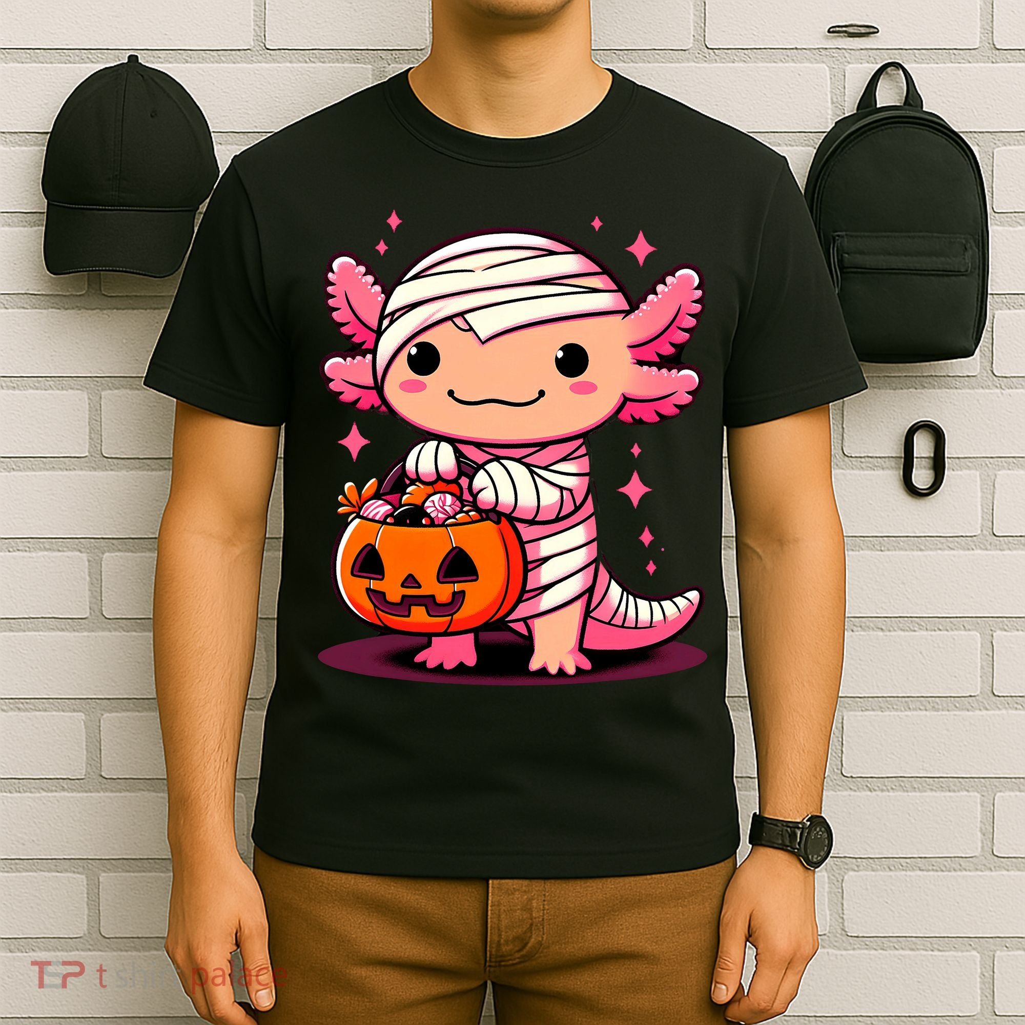 Cute Axolotl Halloween Costume T-Shirt