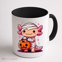 Cute Axolotl Halloween Costume Coffee Mug thumb 1