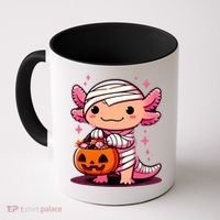 Cute Axolotl Halloween Costume Coffee Mug thumb 0