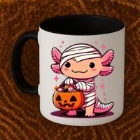 Cute Axolotl Halloween Costume Coffee Mug thumb 2