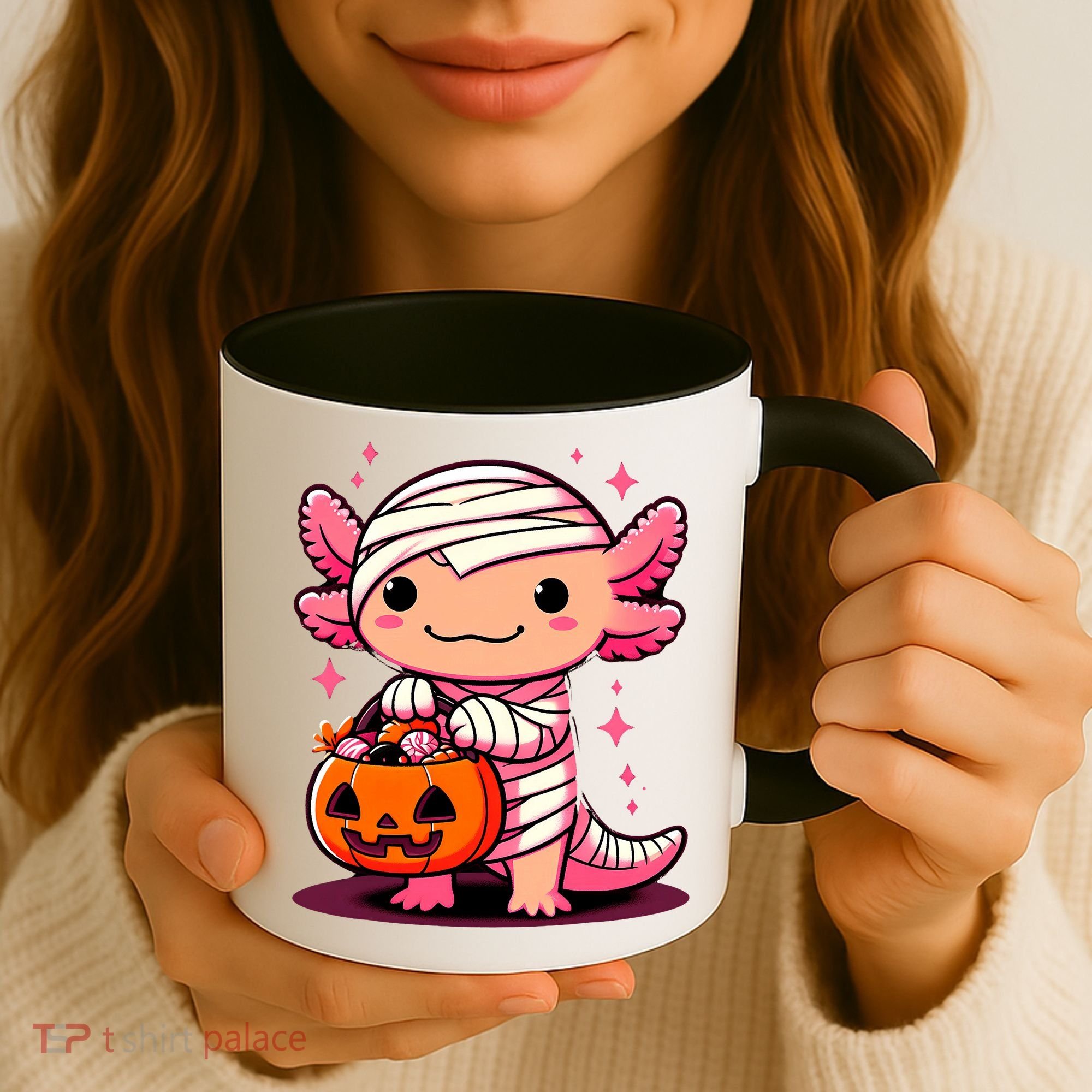 Cute Axolotl Halloween Costume Coffee Mug