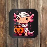 Cute Axolotl Halloween Costume Coaster thumb 0