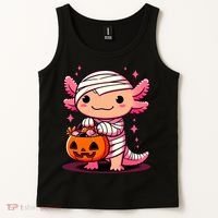 Cute Axolotl Halloween Costume Tank Top thumb 2