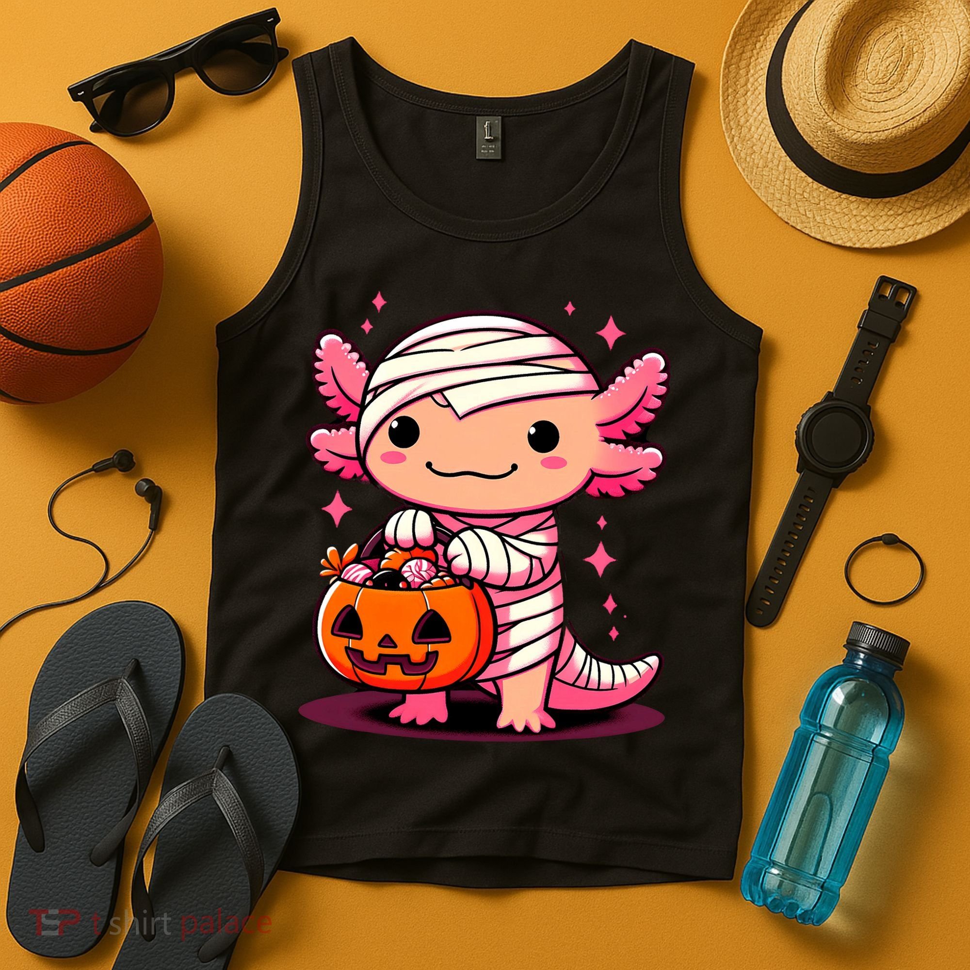 Cute Axolotl Halloween Costume Tank Top