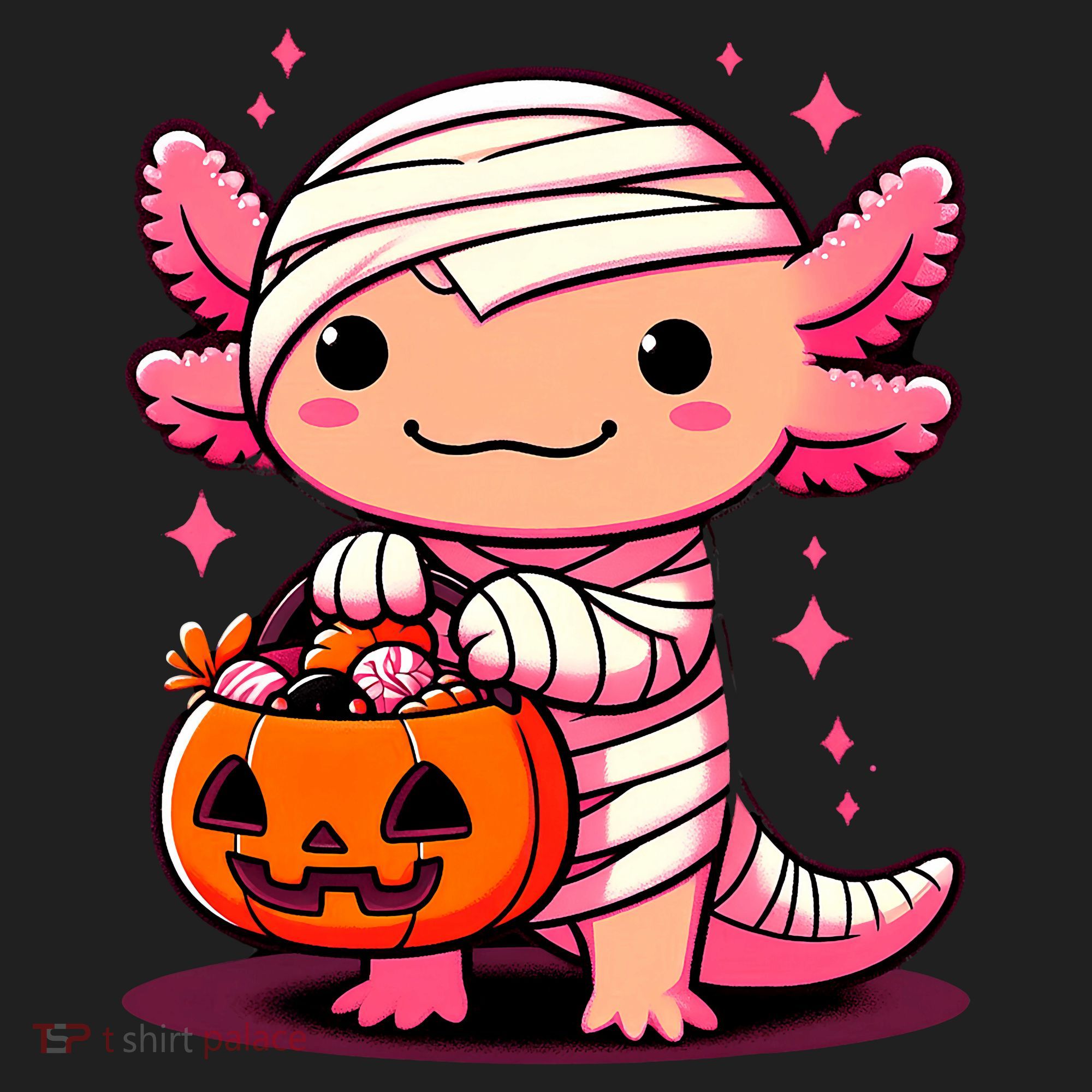 Cute Axolotl Halloween Costume Golf Towel