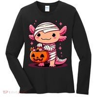 Cute Axolotl Halloween Costume Women's Long Sleeve Shirt thumb 0